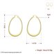 Wholesale New arrival 24K Gold Color U shape Earrings For Women simple Trendy Round Statement Earrings Fashion Party Jewelry Gift TGHE057 2 small