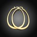 Wholesale New arrival 24K Gold Color U shape Earrings For Women simple Trendy Round Statement Earrings Fashion Party Jewelry Gift TGHE057 3 small