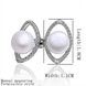 Wholesale Classic Platinum big Pearl Stud Earring  Simpl Elegant Accessories Wedding Party Anniversary Gift Love Jewelry TGPE005 0 small