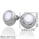 Wholesale Fashion wholesale jewelry China Platinum Pearl Stud Earring  Simpl Elegant Accessories Wedding Party Anniversary Gift  TGPE013 0 small