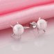 Wholesale Romantic Platinum Water Drop Pearl Stud Earring  Simpl Elegant five-pointed star Accessories Wedding Party Anniversary Gift  TGPE020 0 small