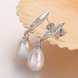 Wholesale Fashion wholesale jewelry China Platinum Pearl Stud Earring  Simpl Elegant Accessories Wedding Party Anniversary Gift  TGPE026 2 small