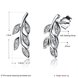 Wholesale New Arrival 925 Sterling Sliver Small olive Leaves Stud Earrings Zirconia Cute Simple Fashion For Women Lady Gift Trendy TGSLE230 0 small