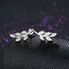 Wholesale New Arrival 925 Sterling Sliver Small olive Leaves Stud Earrings Zirconia Cute Simple Fashion For Women Lady Gift Trendy TGSLE230 3 small