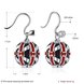 Wholesale China jewelry 925 Sterling Silver round Jewelry red high Quality Earrings For Women Banquet Wedding gift TGSLE121 0 small
