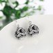 Wholesale China jewelry 925 Sterling Silver round Jewelry vintage high Quality Earrings For Women Banquet Wedding gift TGSLE123 2 small