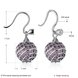Wholesale China jewelry 925 Sterling Silver round Jewelry purple Zircon high Quality Earrings For Women Banquet Wedding gift TGSLE125 0 small