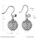 Wholesale China jewelry 925 Sterling Silver round Jewelry white Zircon high Quality Earrings For Women Banquet Wedding gift TGSLE127 0 small