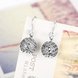 Wholesale China jewelry 925 Sterling Silver round Jewelry white Zircon high Quality Earrings For Women Banquet Wedding gift TGSLE127 1 small