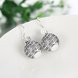 Wholesale China jewelry 925 Sterling Silver round Jewelry white Zircon high Quality Earrings For Women Banquet Wedding gift TGSLE127 2 small