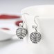 Wholesale China jewelry 925 Sterling Silver round Jewelry white Zircon high Quality Earrings For Women Banquet Wedding gift TGSLE127 3 small