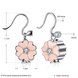 Wholesale Sweet cute  925 Sterling Silver Earrings For Women Fashion Temperament pink Dangle Earring Engagement Gifts Jewelry TGSLE129 0 small