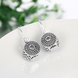 Wholesale China jewelry 925 Sterling Silver round dangle earring high quality Zircon Earrings For Women Banquet fine gift TGSLE136 2 small