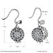 Wholesale Trendy 925 Sterling Silver round dangle earring delicate Zircon Earrings For Women Banquet fine gift TGSLE141 0 small