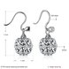 Wholesale Popular 925 Sterling Silver round ball dangle earring hollow out zircon Earrings For Women Banquet fine gift TGSLE146 0 small