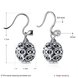 Wholesale Popular 925 Sterling Silver round ball dangle earring delicate hollow out zircon Earrings For Women Banquet fine gift TGSLE147 0 small