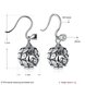 Wholesale Popular 925 Sterling Silver round ball dangle earring hollow out zircon Earrings For Women Banquet fine gift TGSLE148 0 small