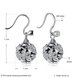 Wholesale Popular 925 Sterling Silver round ball dangle earring high quality flower hollow out zircon Earrings For Women Banquet fine gift TGSLE149 0 small