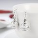 Wholesale Popular 925 Sterling Silver round ball dangle earring white clown Earrings For Women Banquet fine gift TGSLE150 3 small