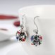 Wholesale Creative 925 Sterling Silver round ball dangle earring high quality Earrings For Women Banquet fine gift TGSLE152 3 small