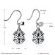 Wholesale Popular 925 Sterling Silver round ball dangle earring vintage flower Earrings For Women Banquet fine gift TGSLE157 0 small