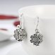 Wholesale Fashion 925 Sterling Silver flower dangle earring vintage hollow out Earrings For Women Banquet fine gift TGSLE159 3 small