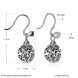Wholesale Fashion 925 Sterling Silver round ball dangle earring vintage hollow out flowere Earrings For Women Banquet fine gift TGSLE161 0 small
