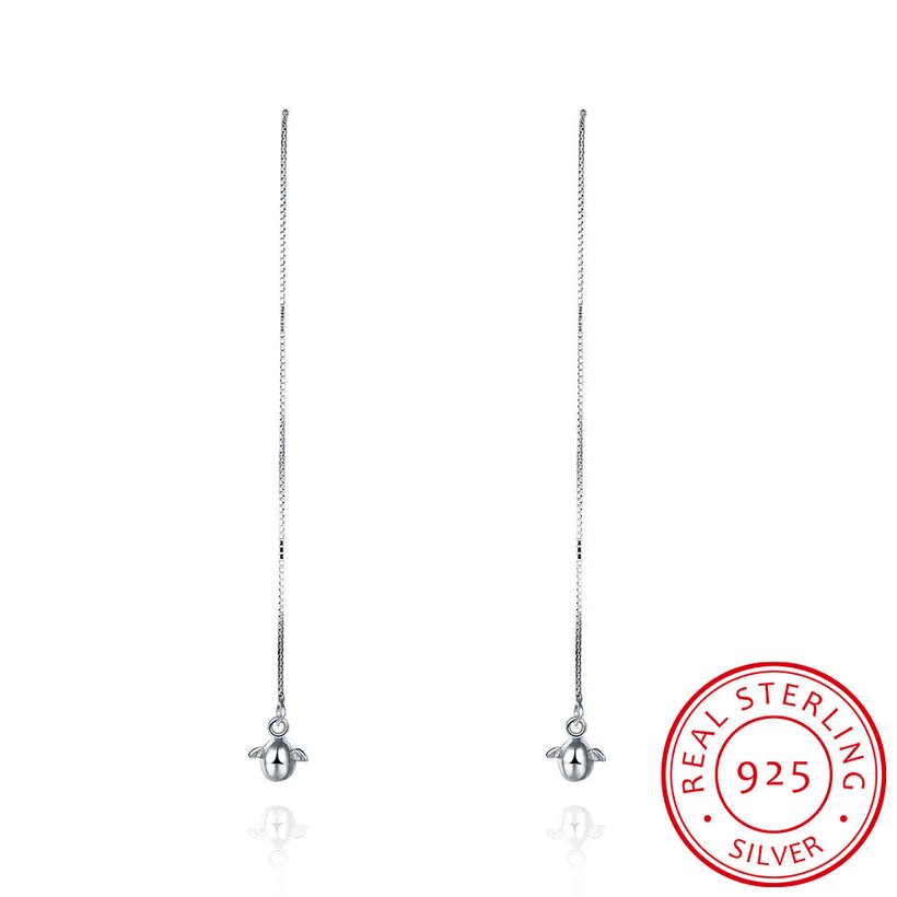 Wholesale Temperament Long Earrings for Women Party Jewelry Shiny CZ Stone Dangle Earrings Birthday Anniversary Gifts  TGSLE186 4