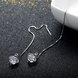 Wholesale Temperament Long Earrings for Women Party Jewelry Shiny CZ Stone Dangle Earrings Birthday Anniversary Gifts  TGSLE188 3 small