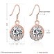 Wholesale Trendy Classic Round Zircon Drop Earrings Vintage Party Dangle Earrings For Women Elegant rose gold Color Bride Wedding Earrings TGSLE190 0 small