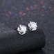 Wholesale Fashion 925 Sterling Silver Sparkling Diamond Flower Stud Earrings For Women Girls Party Fine Jewelry Gifts TGSLE001 1 small