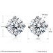 Wholesale Trendy AAA Zircon Crystal Round Small Stud Earrings Wedding 925 Sterling Silver Earring for Women Girls Fashion Jewelry Gift TGSLE003 1 small