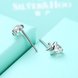 Wholesale Simple Fashion AAA Zircon Crystal Round Small Stud Earrings Wedding 925 Sterling Silver Earring for Women Girls Jewelry Gift TGSLE005 4 small