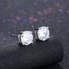 Wholesale Trendy AAA Zircon Crystal Round Small Stud Earrings Wedding 925 Sterling Silver Earring for Women Girls Fashion Jewelry Gift TGSLE006 1 small