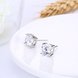 Wholesale Trendy AAA Zircon Crystal Round Small Stud Earrings Wedding 925 Sterling Silver Earring for Women Girls Fashion Jewelry Gift TGSLE006 3 small