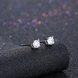 Wholesale Simple Fashion AAA Zircon Crystal Round Small Stud Earrings Wedding 925 Sterling Silver Earring for Women Girls Jewelry Gift TGSLE007 1 small