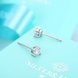 Wholesale Simple Fashion AAA Zircon Crystal Round Small Stud Earrings Wedding 925 Sterling Silver Earring for Women Girls Jewelry Gift TGSLE007 2 small