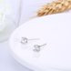 Wholesale Simple Fashion AAA Zircon Crystal Round Small Stud Earrings Wedding 925 Sterling Silver Earring for Women Girls Jewelry Gift TGSLE007 3 small