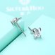 Wholesale Fashion romantic 925 Sterling Silver Stud Earrings High Quality Woman Fashion Jewelry cute shiny Zircon Hot Sale Earrings TGSLE010 4 small