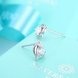 Wholesale Hot wholesale jewelry Fashion romantic 925 Sterling Silver Stud Earrings High Quality Woman Jewelry cute shiny Zircon Earrings TGSLE012 2 small