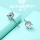 Wholesale Simple Fashion AAA Zircon Crystal Round Small Stud Earrings Wedding 925 Sterling Silver Earring for Women Girls Jewelry Gift TGSLE014 4 small