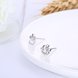 Wholesale Hot wholesale jewelry Fashion romantic 925 Sterling Silver Stud Earrings High Quality Woman Jewelry cute shiny Zircon Earrings TGSLE018 3 small