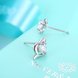 Wholesale Fashion romantic 925 Sterling Silver Stud Earrings High Quality Woman Fashion Jewelry cute shiny Zircon Hot Sale Earrings TGSLE020 2 small