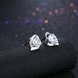 Wholesale Hot wholesale jewelry China Fashion romantic 925 Sterling Silver Stud Earrings High Quality cute shiny Zircon Earrings TGSLE028 1 small