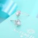 Wholesale China fashion jewelry unique 925 Sterling Silver Earrings High Quality for Woman cute little fish shiny Zircon Hot Sale Earrings TGSLE034 2 small