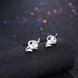 Wholesale Hot wholesale jewelry Fashion romantic 925 Sterling Silver Stud Earrings High Quality Woman Jewelry cute shiny Zircon Earrings TGSLE036 1 small