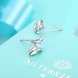 Wholesale Hot wholesale jewelry Fashion romantic 925 Sterling Silver Stud Earrings High Quality Woman Jewelry cute shiny Zircon Earrings TGSLE036 2 small