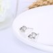 Wholesale Hot wholesale jewelry Fashion romantic 925 Sterling Silver Stud Earrings High Quality Woman Jewelry cute shiny Zircon Earrings TGSLE036 3 small