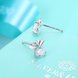 Wholesale China fashion jewelry unique 925 Sterling Silver Earrings High Quality for Woman cute sector shiny Zircon Hot Sale Earrings TGSLE046 2 small