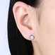 Wholesale Creative Luxury Female Small Stud Earrings Real 925 Sterling Silver Earrings Trendy shinny Crystal Stone Wedding Earrings  TGSLE051 0 small